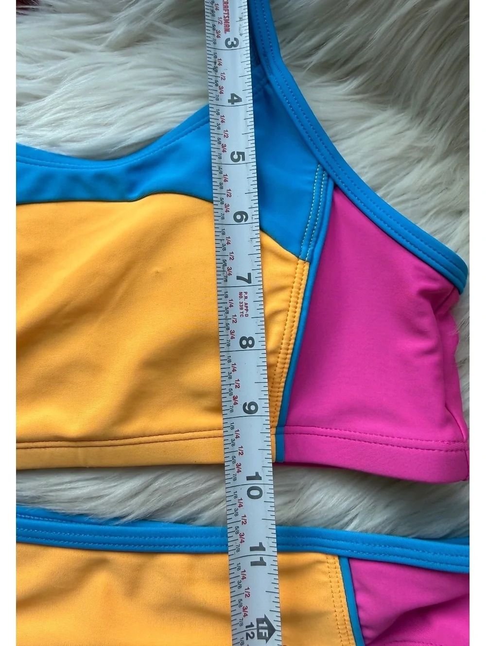 Under Armour Girls' Colorblock Two-Piece Swimsuit Size 12